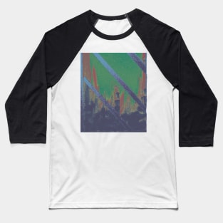 Inverted Coloured Cityscape through Window Baseball T-Shirt